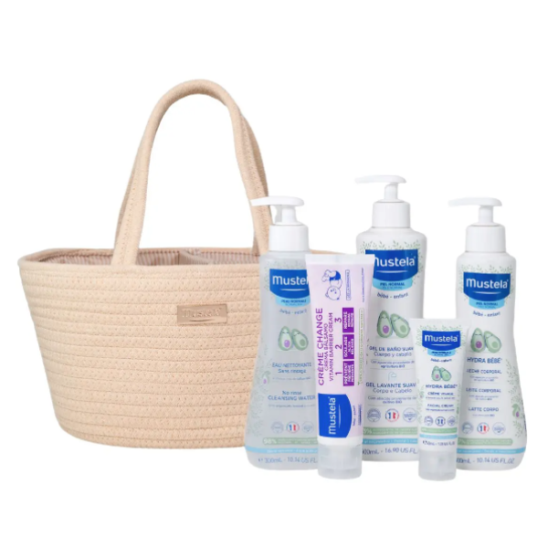 Mustela Bebe Kit Cesta Essenciais Cor Taupe