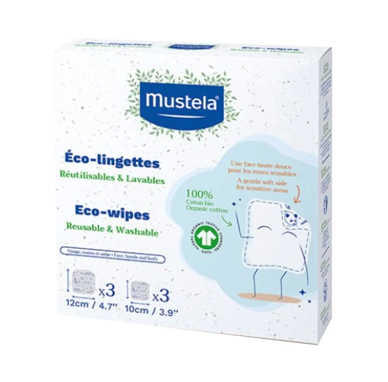 Mustela Bebe Toalhitas Eco Reutilizáveis x6 unidades