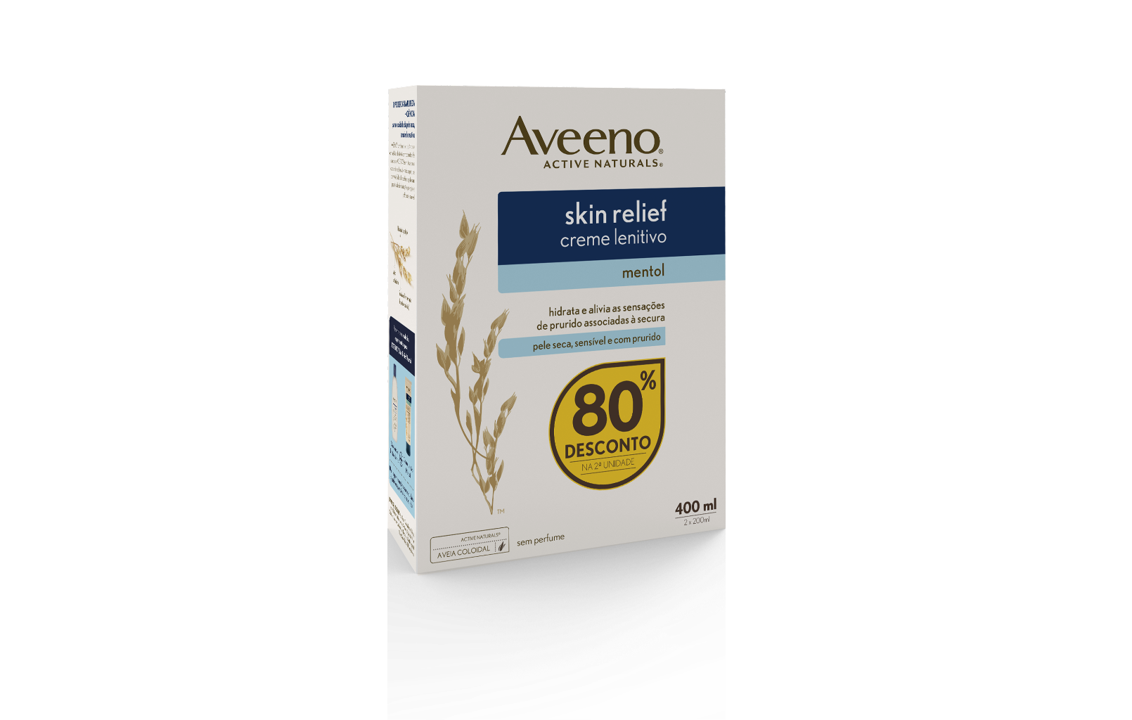 Aveeno Skin Relief Creme Hidratante de Mentol 200ml x2 unidades