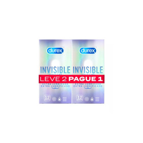 Durex Invisible Extra Lubrificantes 2x12 Preservativos