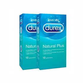 Durex Natural Plus Preservativos 2 x 12