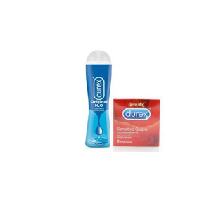 Durex Lubrificante H2O 50ml + Oferta Durex Preservativos Sensitivo