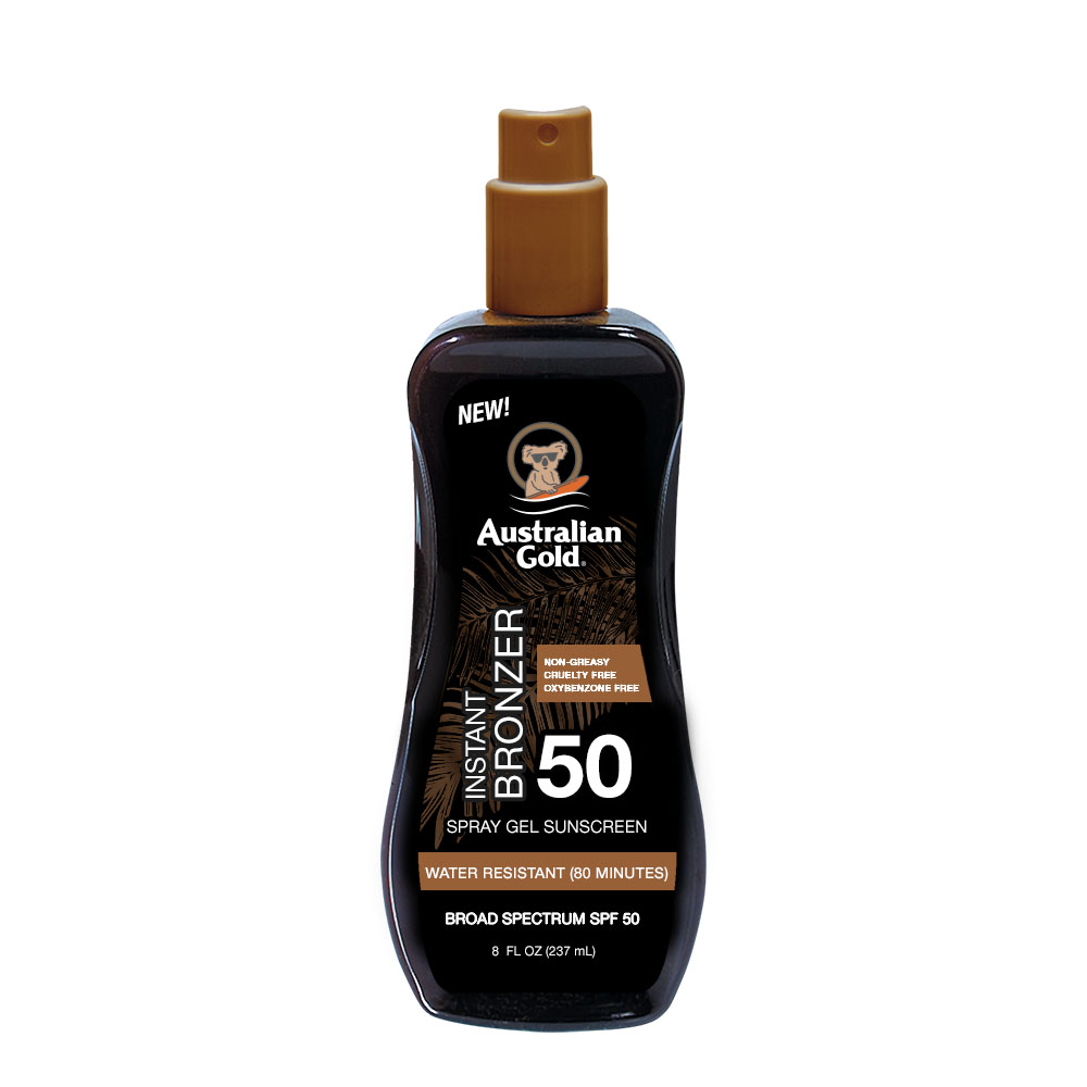 Australian Gold SPF50 Spray Gel com Bronzeador  237ml