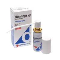 Dentispray, 50 mg/mL-5 mL x 1 sol dent