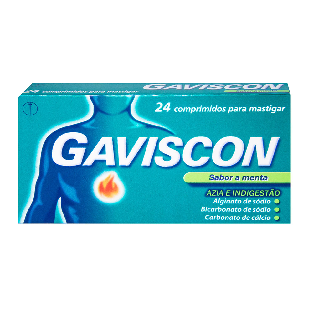 Gaviscon para Azia e Indigestão 24 comprimidos