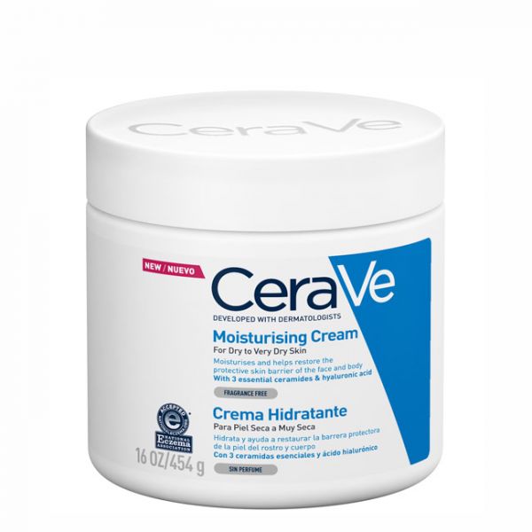 Cerave Core Moist Creme Hidratante Diário Pele Seca 454g