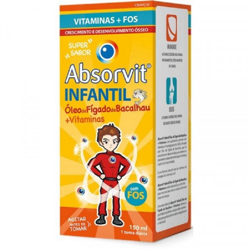 Absorvit Infantil Óleo de Fígado de Bacalhau + Vitaminas 150ml