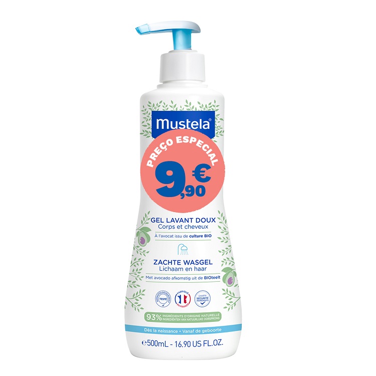 Mustela Bebe Pn Gel Lav 500Ml Pr Esp