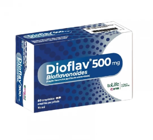 Dioflav 500mg Blister para insuficiência venosa x60Comprimidos revestidos