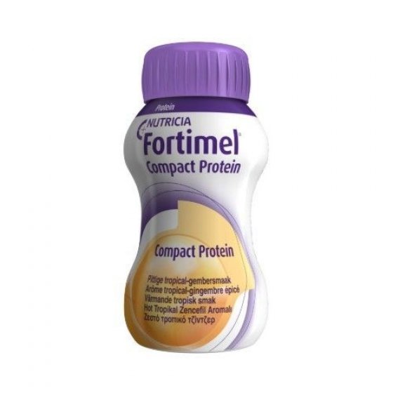 Fortimel Compact Protein sabor a Gengibre Tropical 125ml pack x4 garrafas