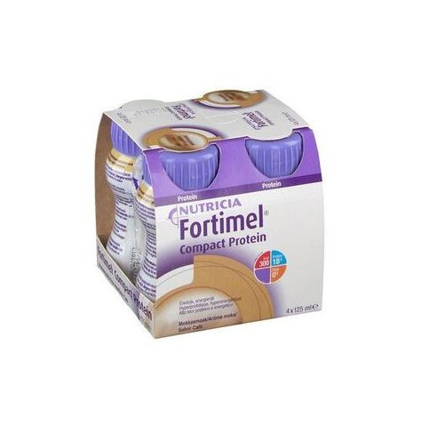 Fortimel Compact Protein sabor a Café 125ml pack x4 garrafas