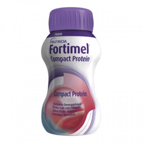 Fortimel Compact Protein sabor a Frutos Vermelhos 125ml pack x4 garrafas