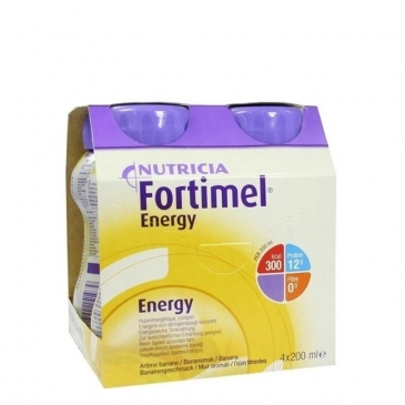 Fortimel Energy Sabor a Banana 200ml Pack x4 garrafas