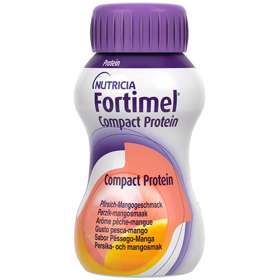 Fortimel Compact Protein sabor a Pêssego e Manga 125ml pack x4 garrafas