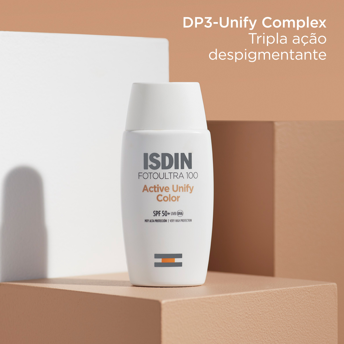 Isdin Solar Despigmentante com cor Active Unify 50+ 50ml