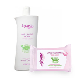 Saforelle Solução Lavagem Íntima 250 ml com Oferta de Toalhetes Íntimos 10 Unidade(s)