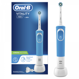 Oral B Vitality 100 Escova Eléctrica Cross Action Azul