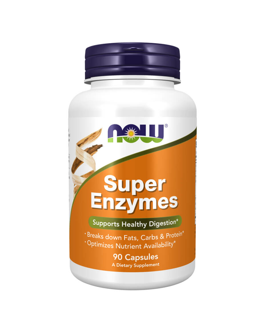 NOW Super Enzymes 90 Cápsulas