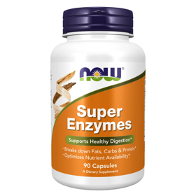 NOW Super Enzymes 90 Cápsulas