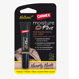 Carmex Moisture Plus Hidratante Labial Nearly cor Nude 3,8g