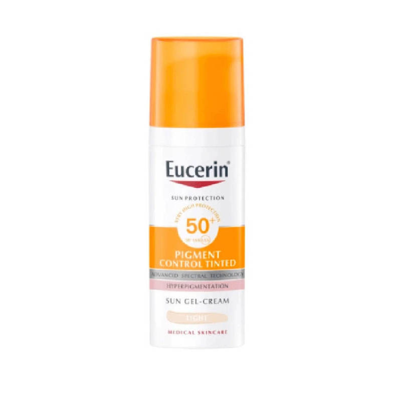 Eucerin Solar Anti-manchas Control com cor Claro SPF50+ 50ml