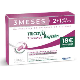 Tricovel TricoAge Mulher +50 Bioscalin Comprimidos 3x30 Desconto -18€