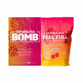 Depuralina Pack Bomb em Capsulas + Feel Full em Gomas