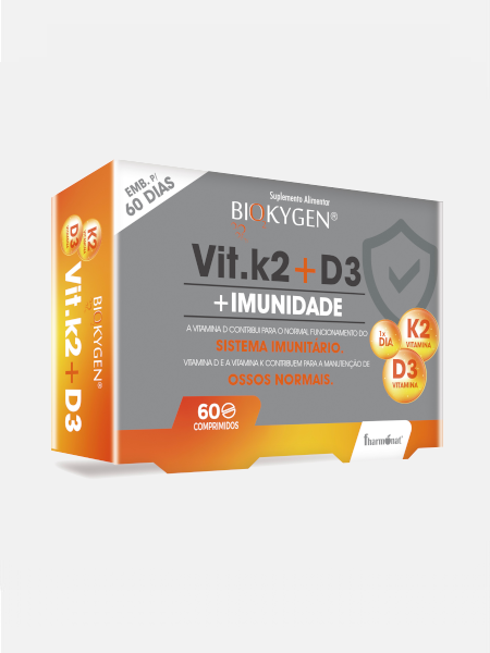 Biokygen Vitamina K2 + D3 + imunidade x60 capsulas